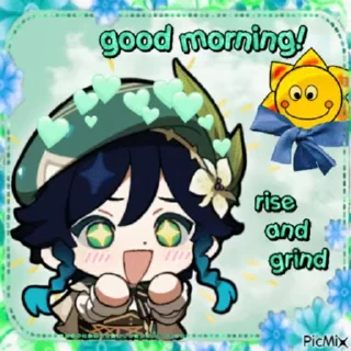 🌟 emoji good morning ☀️ genshin pack Telegram sticker 11 of 120