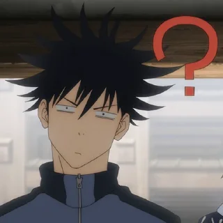 😳 emoji Jujutsu Kaisen meme Telegram sticker 16 of 95
