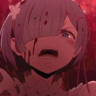😡 emoji Re:Zero @miloaan Telegram sticker 15 of 82