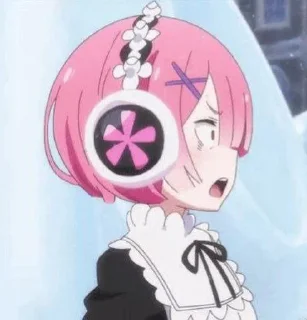 😦 emoji Re:Zero @miloaan Telegram sticker 10 of 82