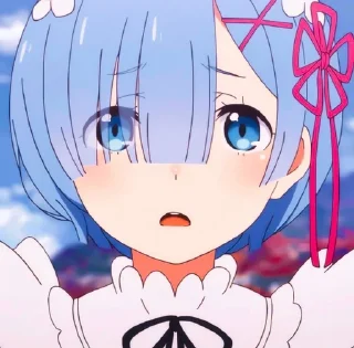 😟 emoji Re:Zero @miloaan Telegram sticker 5 of 82