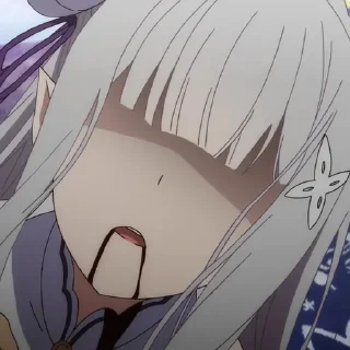 😶 emoji Re:Zero @miloaan Telegram sticker 22 of 82