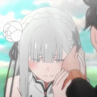 😢 emoji Re:Zero @miloaan Telegram sticker 23 of 82