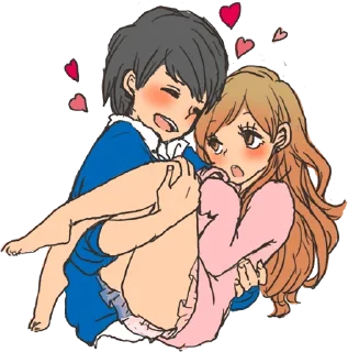 😊 emoji snuggling sticker :: @line_stickers Telegram sticker 20 of 40