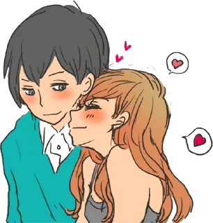 💑 emoji snuggling sticker :: @line_stickers Telegram sticker 19 of 40