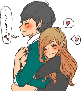 🤗 emoji snuggling sticker :: @line_stickers Telegram sticker 5 of 40