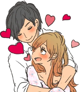 😍 emoji snuggling sticker :: @line_stickers Telegram sticker 10 of 40