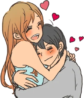 🤗 emoji snuggling sticker :: @line_stickers Telegram sticker 7 of 40