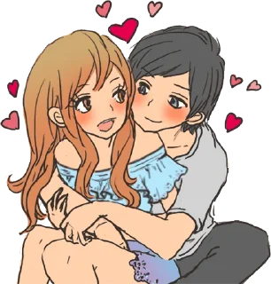😍 emoji snuggling sticker :: @line_stickers Telegram sticker 8 of 40