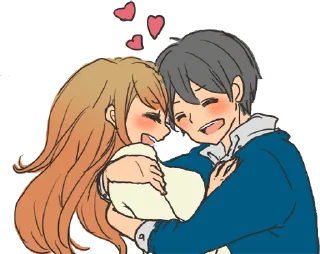 😍 emoji snuggling sticker :: @line_stickers Telegram sticker 22 of 40