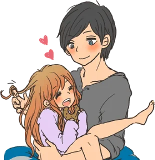 Sticker from snuggling sticker :: @line_stickers