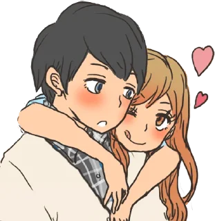 😋 emoji snuggling sticker :: @line_stickers Telegram sticker 16 of 40