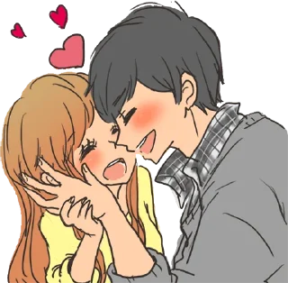 Sticker from snuggling sticker :: @line_stickers