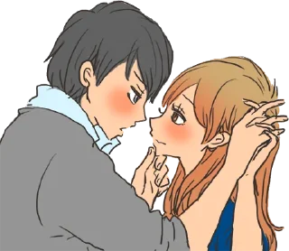 💏 emoji snuggling sticker :: @line_stickers Telegram sticker 13 of 40