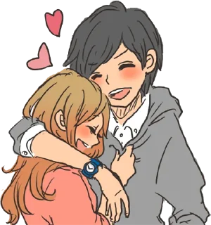 🤗 emoji snuggling sticker :: @line_stickers Telegram sticker 9 of 40