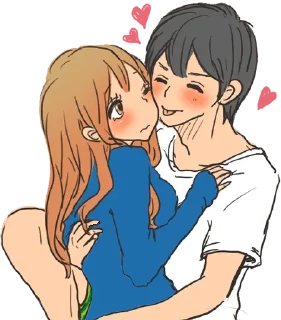 😋 emoji snuggling sticker :: @line_stickers Telegram sticker 6 of 40