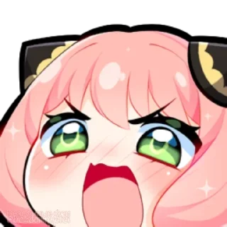 Sticker from :     ° @bezdomnyefei °     : [ Anya ]