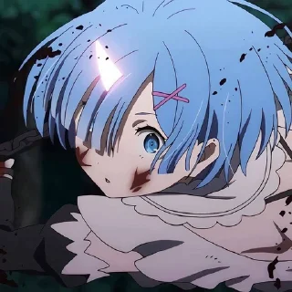 🙁 emoji Re:Zero @miloaan Telegram sticker 17 of 82