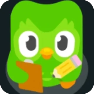 Sticker from Duolingo (by: @hd_kanon)
