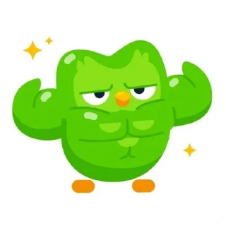 Sticker from duolingo 💚💚
