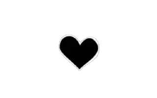 🖤 emoji love you. Telegram sticker 9 of 66