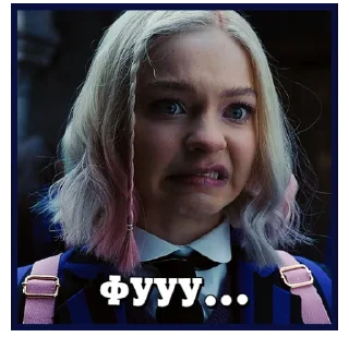 🤮 emoji Венздей | @Geek_Universe_Stickers | @Leo_21 Telegram sticker 7 of 40