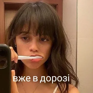 Sticker from Дженна Ортега/Венздей //\\ @uawednn