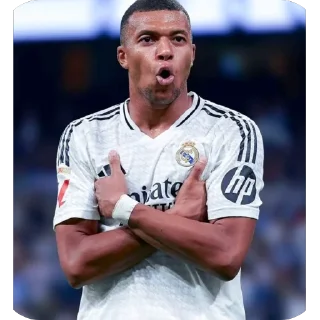 🫥 emoji Mbappe Telegram sticker 5 of 17