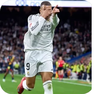 🫥 emoji Mbappe Telegram sticker 6 of 17