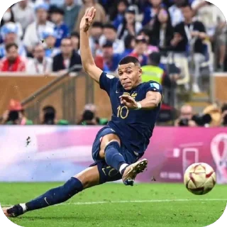 🫥 emoji Mbappe Telegram sticker 10 of 17