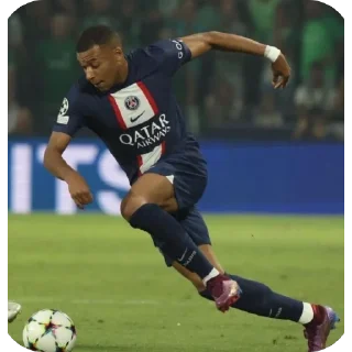 🫥 emoji Mbappe Telegram sticker 1 of 17