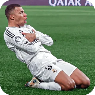 🫥 emoji Mbappe Telegram sticker 12 of 17