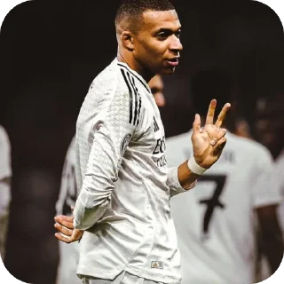 🫥 emoji Mbappe Telegram sticker 14 of 17