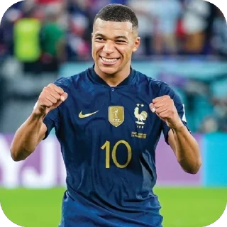 🫥 emoji Mbappe Telegram sticker 7 of 17