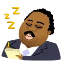 😴 emoji The Office Telegram sticker 10 of 26
