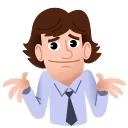 🤷 emoji The Office Telegram sticker 12 of 26