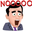 😫 emoji The Office Telegram sticker 14 of 26