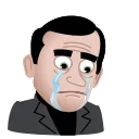 😭 emoji The Office Telegram sticker 8 of 26