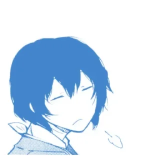 😂 emoji Стикерпак Голубого Дазая!☆ Telegram sticker 17 of 99
