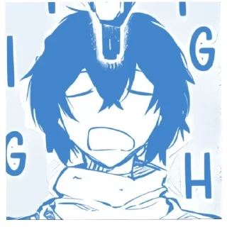 😚 emoji Стикерпак Голубого Дазая!☆ Telegram sticker 11 of 99