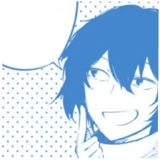 😗 emoji Стикерпак Голубого Дазая!☆ Telegram sticker 8 of 99