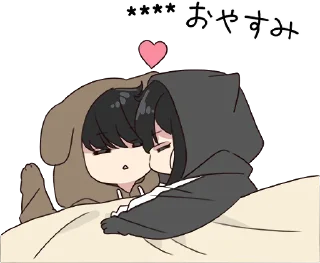 Sticker from Yurudara-chan. & Yurudara-kun. 2 :: @line_stickers