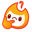 🤔 emoji Little Flame Emoji Сыавыс-@Fys3030 Telegram sticker 16 of 40