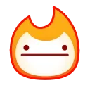 😐 emoji Flame Emoji 🔥 @xkysluv Telegram sticker 19 of 40