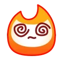😵‍💫 emoji Flame Emoji 🔥 @xkysluv Telegram sticker 24 of 40