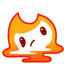 🫠 emoji Flame Emoji 🔥 @xkysluv Telegram sticker 18 of 40