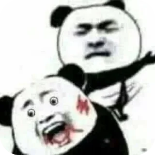 Sticker from chinese pandas @kertmann