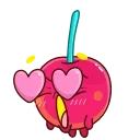 😍 emoji Yellow Cherry Telegram sticker 10 of 30