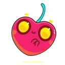 ❤️ emoji Yellow Cherry Telegram sticker 21 of 30