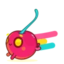 🏃‍♂️ emoji Yellow Cherry Telegram sticker 20 of 30